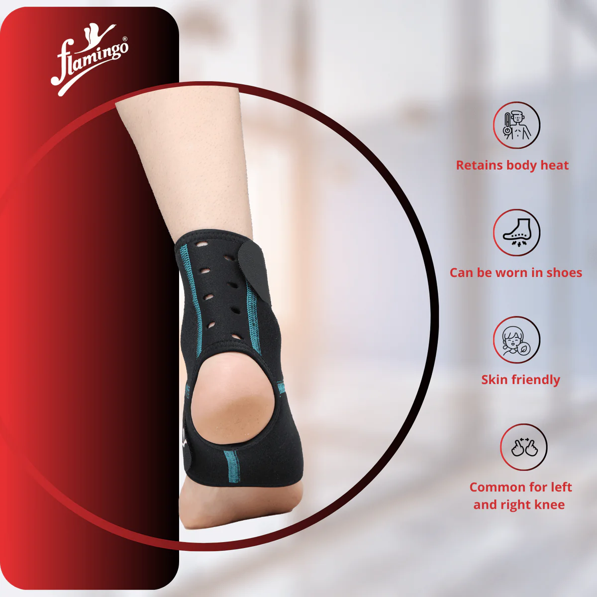 Neoprene Ankle Wrap (Brand: Flamingo) 4