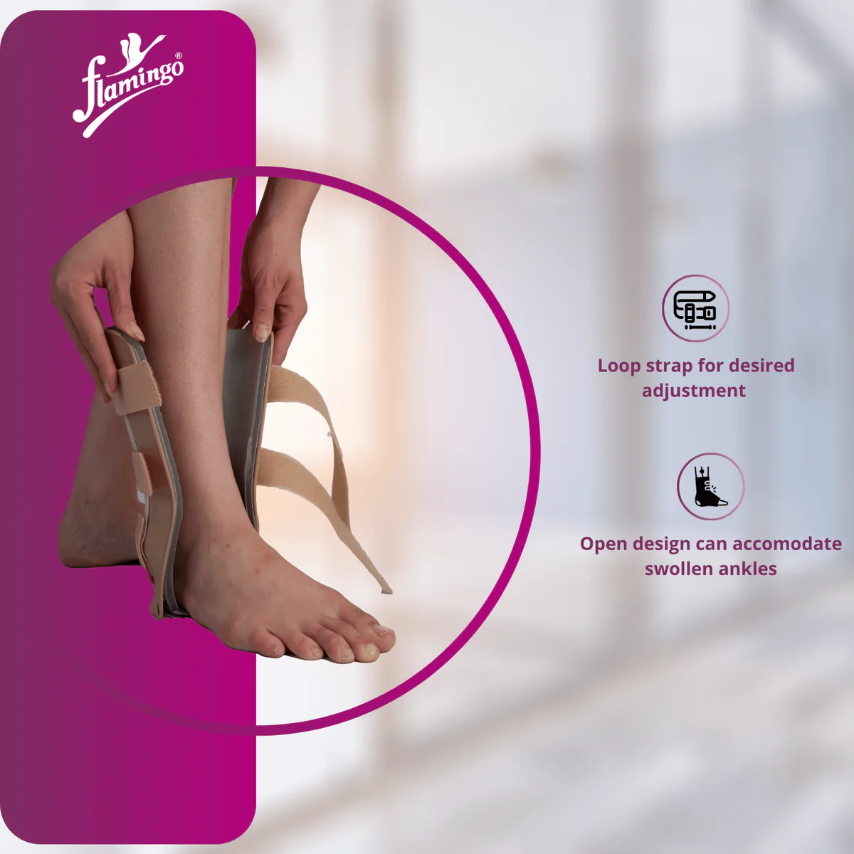 Stirrup Ankle Brace (Brand: Flamingo) 4