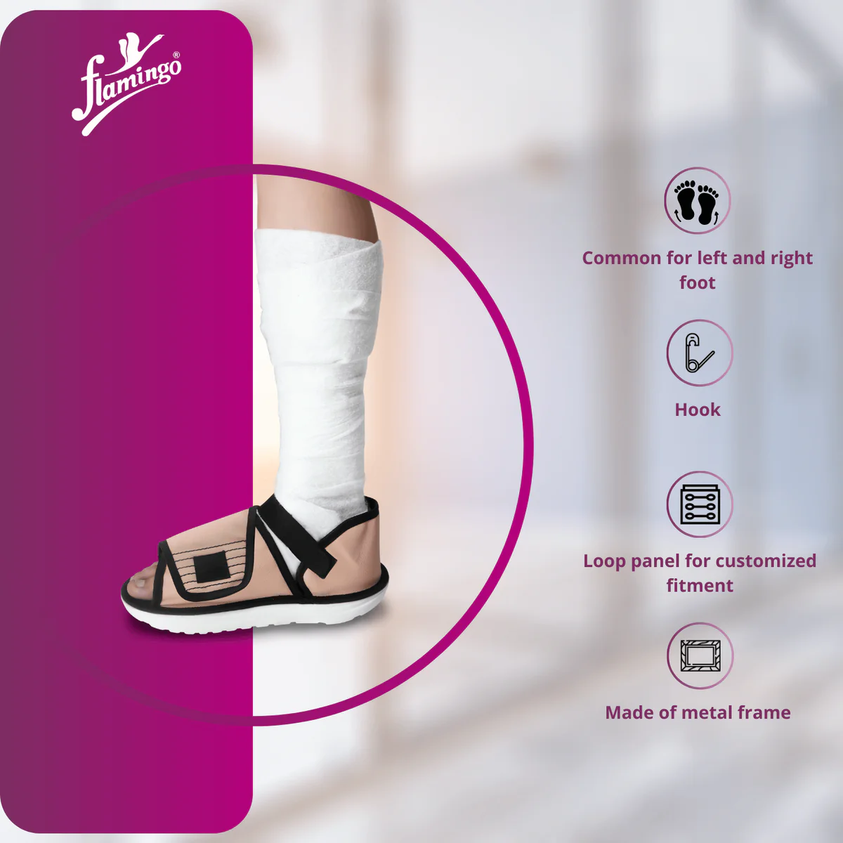 Rocker Bottom Cast Shoe (Brand: Flamingo) 4