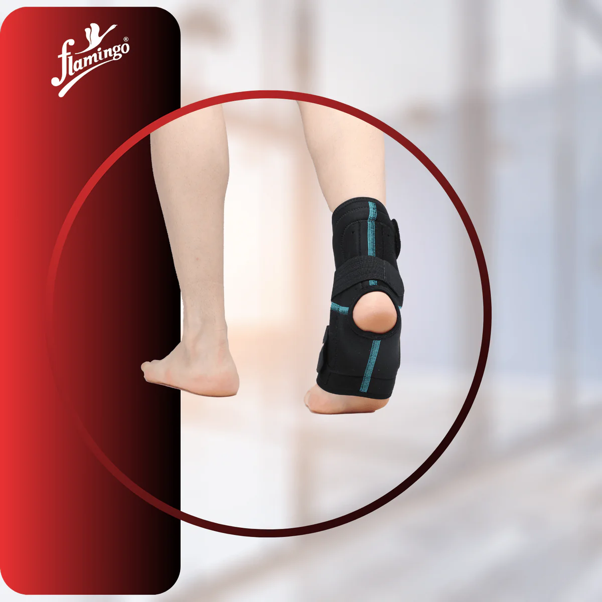 Adjustable Ankle Support (Neoprene) (Brand: Flamingo) 2