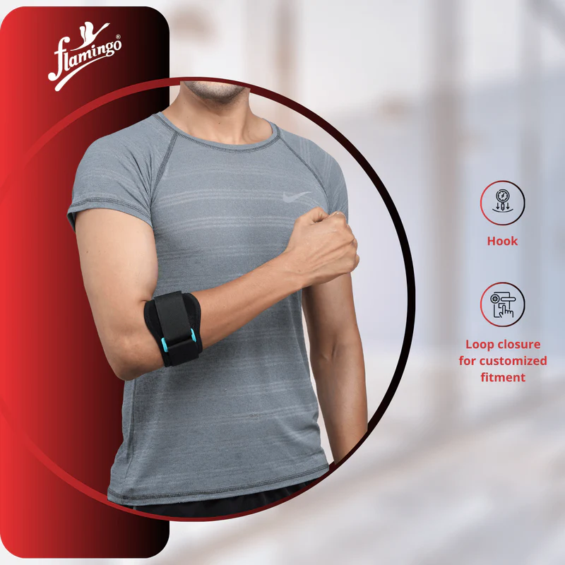 Tennis Elbow Support (Neoprene) (Brand: Flamingo) 4