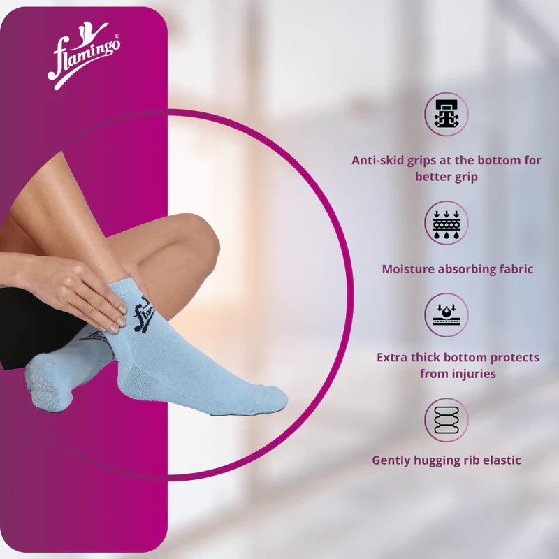 Diabetic Socks with Anti-Skid (Brand: Flamingo) 4