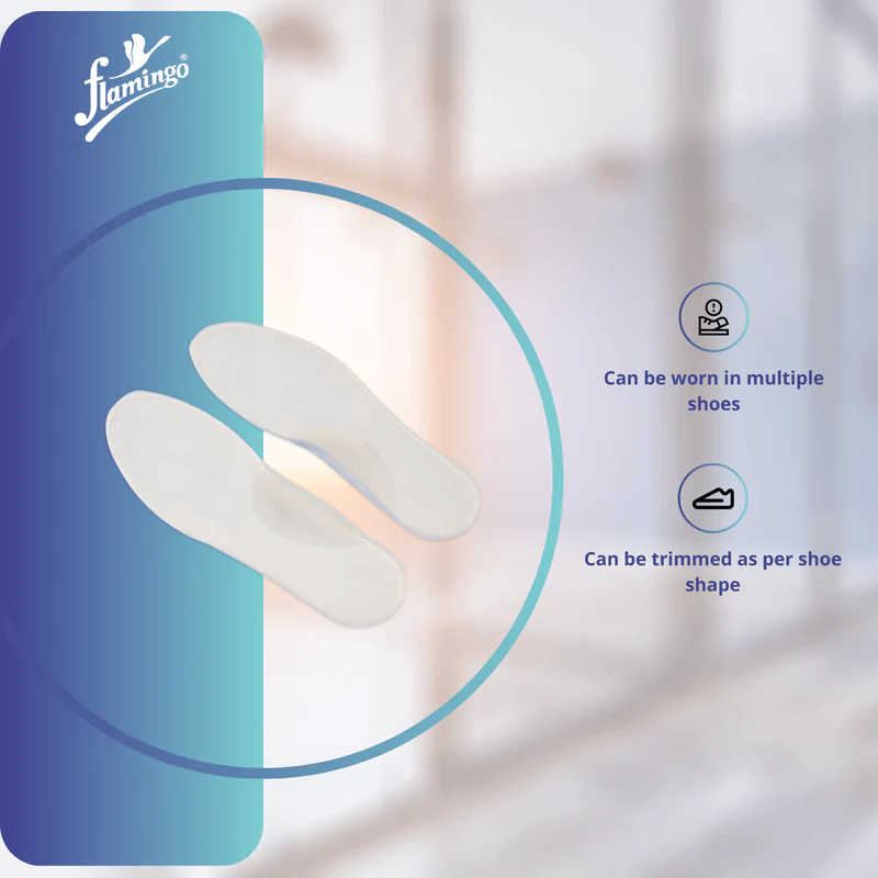 Premium Silicone Pediatric Medial Arch Insole (Brand: Flamingo) 3