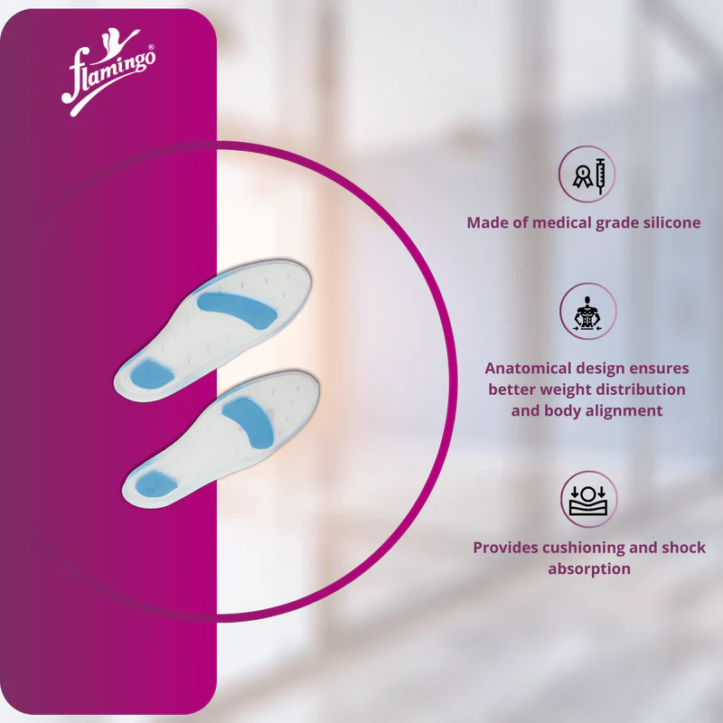 Silicone Foot Insole (Brand: Flamingo) 2
