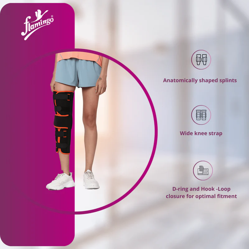 Knee Brace (Long)(Brand:Flamingo) 2