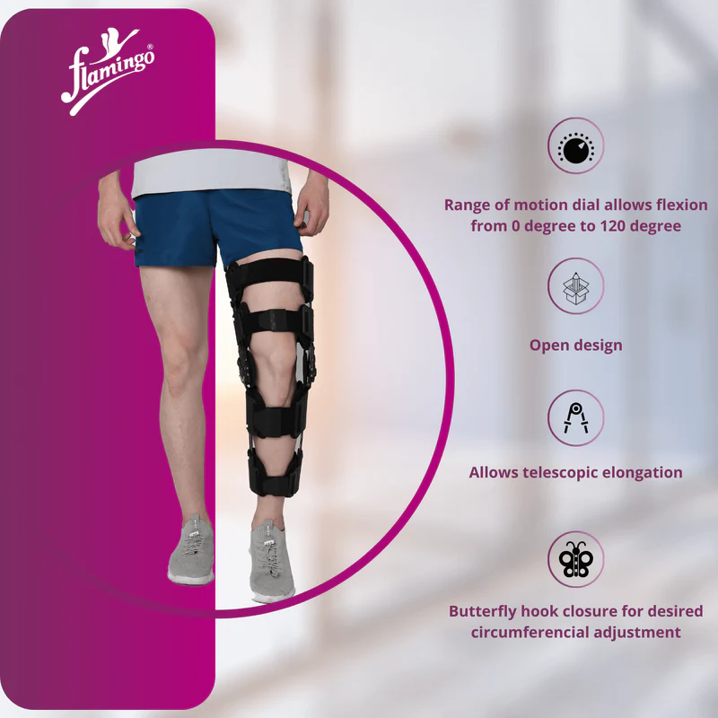 R.O.M. Knee Brace (Brand:Flamingo) 2