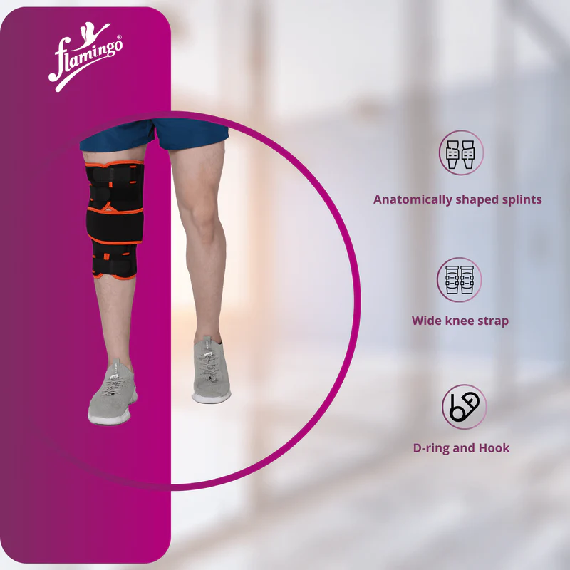 Knee Brace (Short)(Brand:Flamingo) 2
