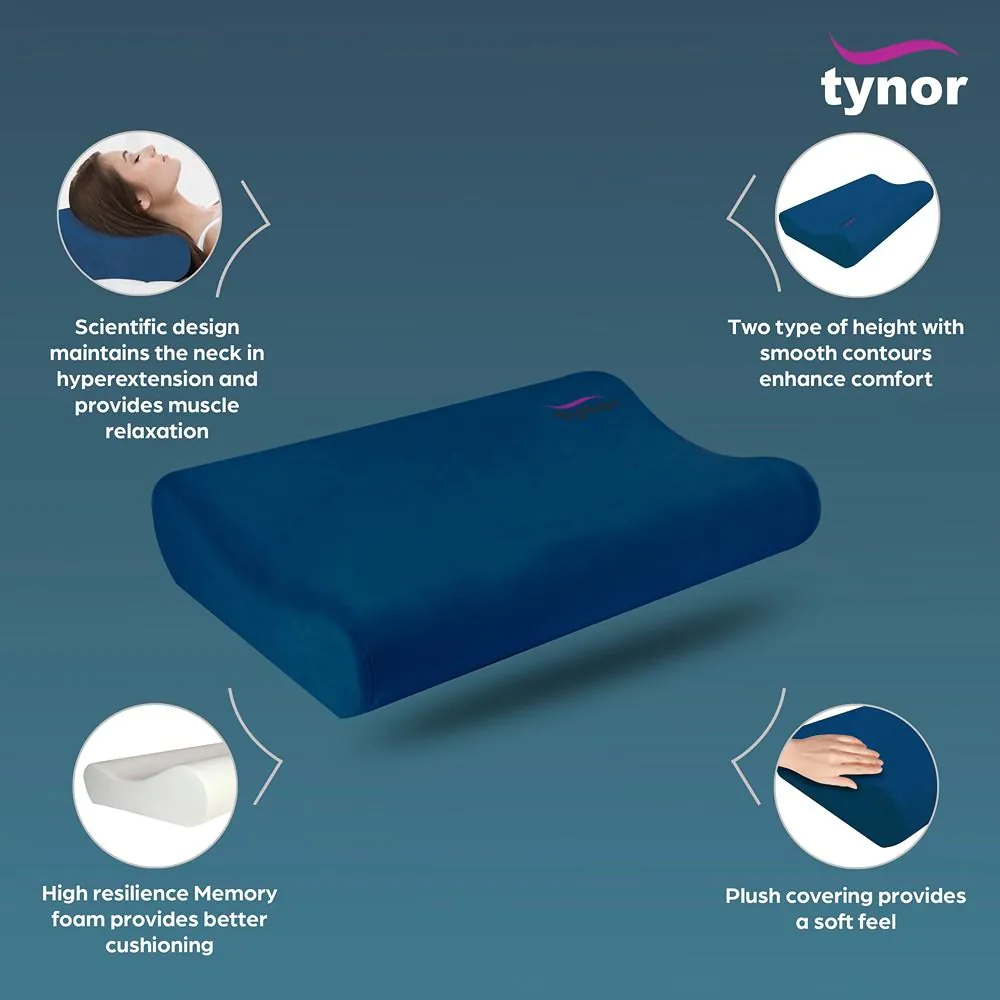 Contoured Cervical Pillow Memory Foam (tynor) 2