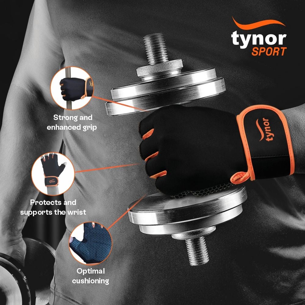 Tynogrip Gym Gloves with Support (tynor) 3
