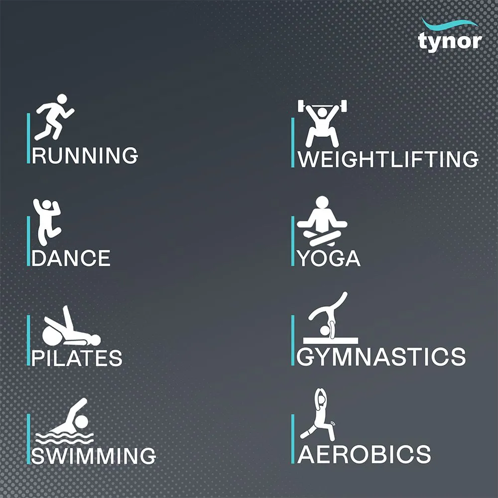 Weight Cuff, Grey, 2KG, Universal Size, 1 Unit (tynor) 2