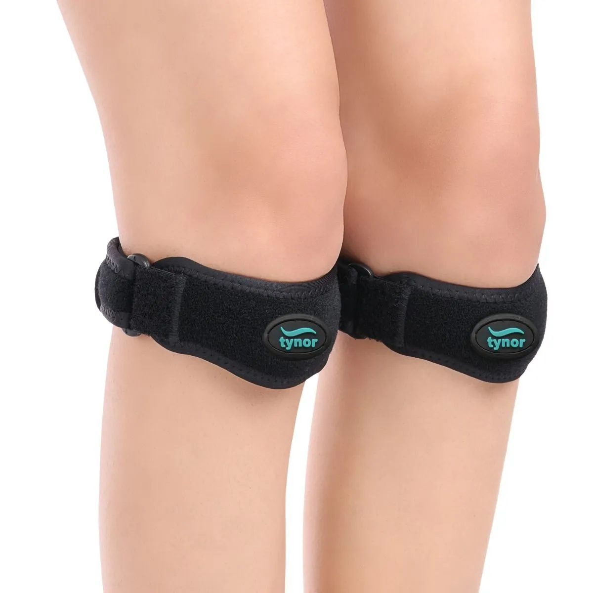 Tynor Patellar Support Pro, Black, Universal, 1 Pair (Tynor)